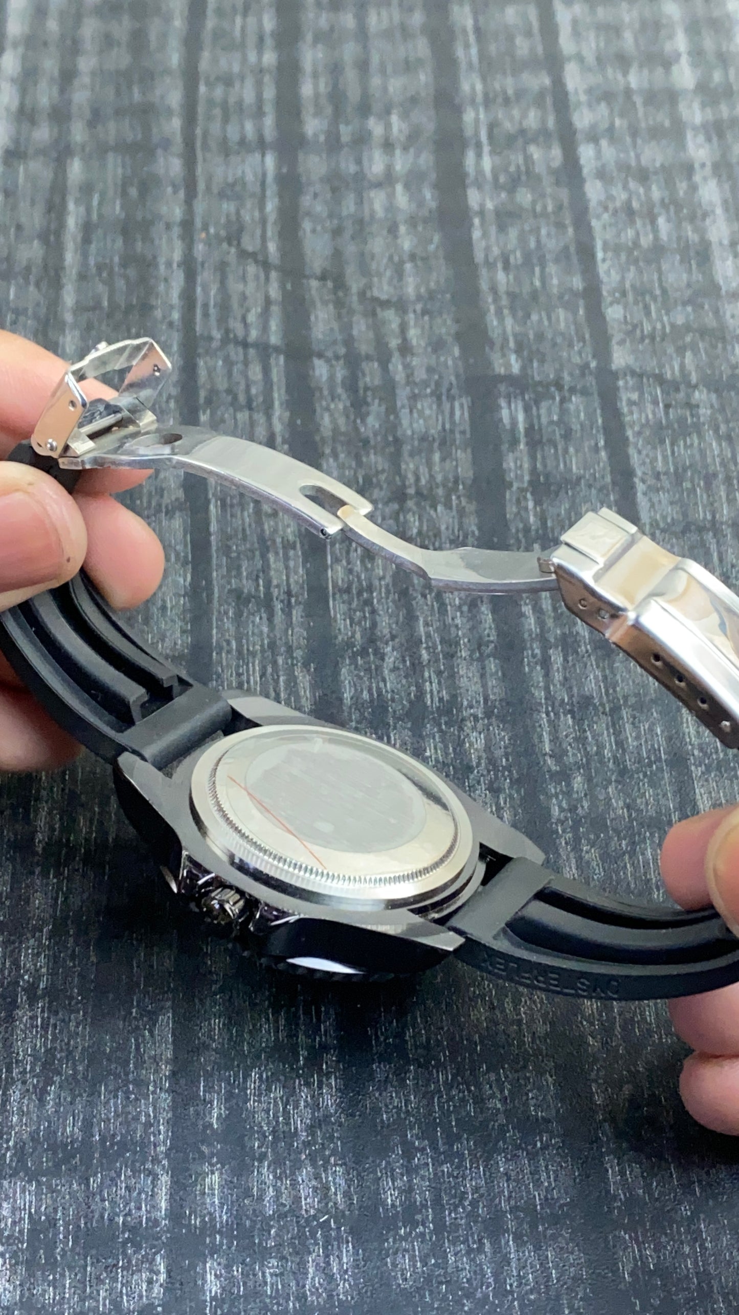 Rolex Yacht-Master Watch – Black Rubber Belt